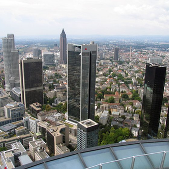 Frankfurt, Germany, is famous for its skyscraper-strewn skyline.