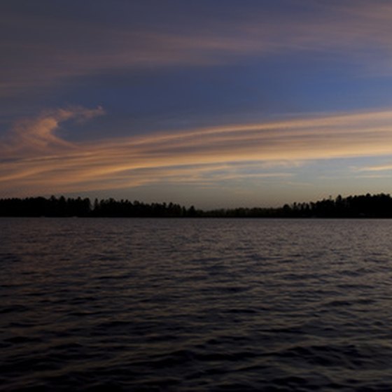 RV campers can enjoy summer sunsets in northern Wisconsin.