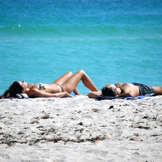 Miami Beach sprawls along Florida's East Coast.