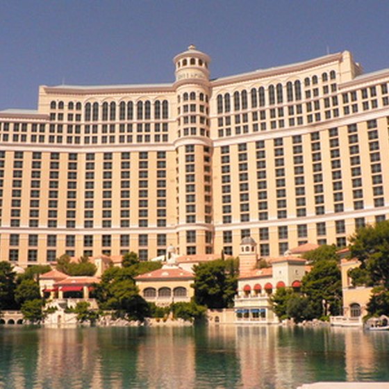 Bellagio is home to the famous dancing fountains in Las Vegas.