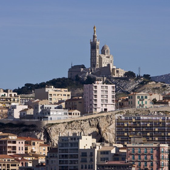 Marseille's landscape is dominated by Notre Dame de la Garde.