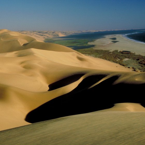 Dunes along Namibia's Atlantic coast.