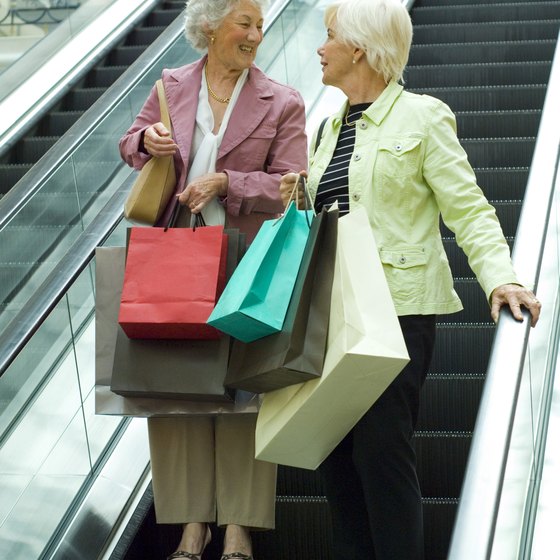 Shopping mall excursions by bus can save time and money.