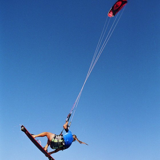 Jamaica's northerly beaches provide an excellent location for kiteboarding.