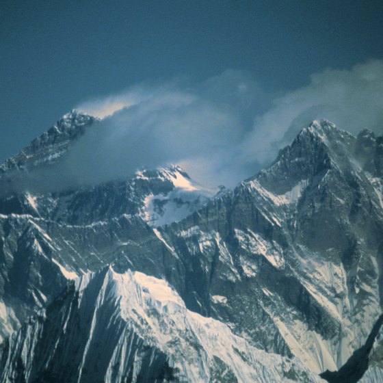 Himalayan peaks are frequently shrouded in clouds.