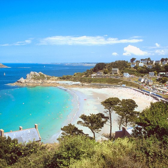 The Brittany Coast is a very popular beach destination in France.