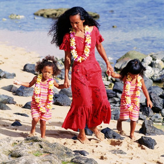 Exploring the beach is a popular family activity in Maui.