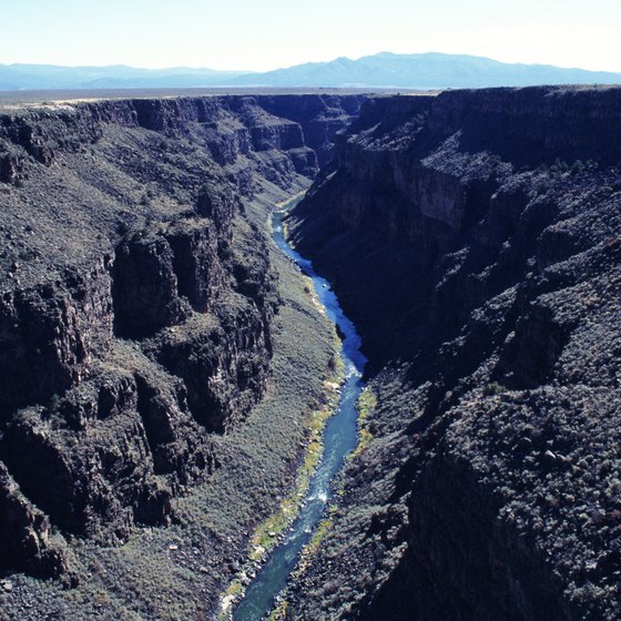 New Mexico has river gorges where you can run rapids.