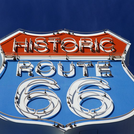 Route 66, the Mother Road, runs through downtown Williams, Arizona.