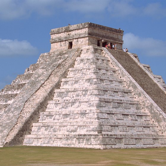 The Kukulkan pyramid at Chichen Itza is a Mayan engineering feat.