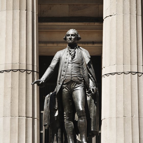New York's Federal Hall hosted Washington's inauguration after the end of the Revolutionary War.