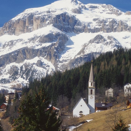 The Dolomites dominate northeastern Italy's landscape.