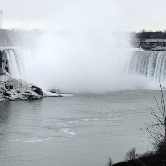 Niagara Falls in Ontario, Canada, is one of many stops for tourists taking escorted bus trips.
