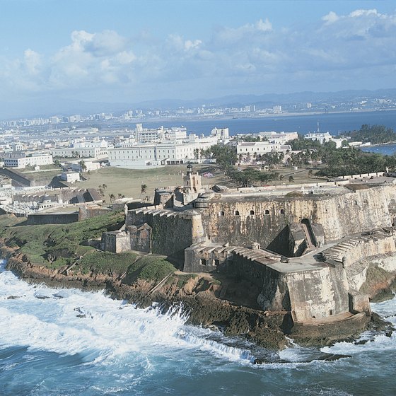 The sea off of Puerto Rico offers up magnificent views.