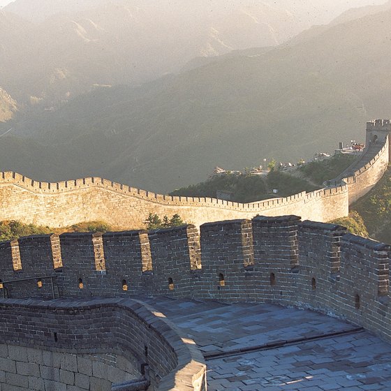 Some hiking tours take you along the Great Wall of China.