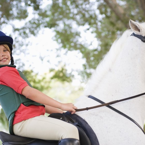 Horseback riding trips suitable for children are available around Waterville Valley.