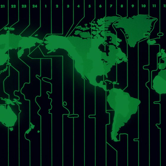 North American Time Zones extend north into Canada and south into Mexico.