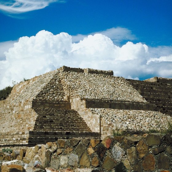 Monte Alban's Zapotec ruins near Oaxaca