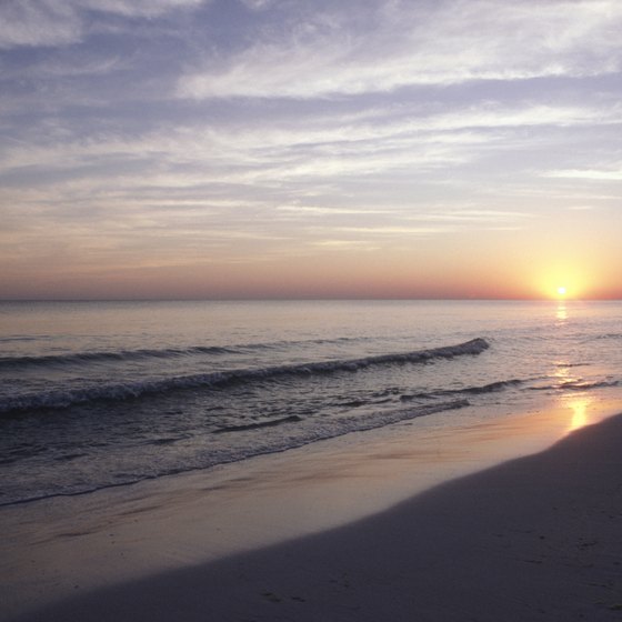 Amazing sunsets are just one of the benefits of beachfront condominiums in Destin, Florida.