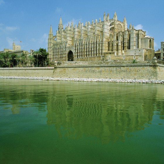The dramatic cathedral in Palma, capital of Mallorca.