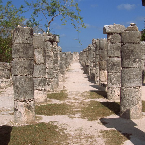 Group of the Thousands Columns is just one part of the archaeological park at Chichen Itza.