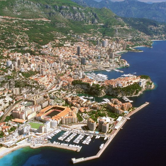 Monte Carlo is perched just north of the Port of Monaco, on the Mediterranean.