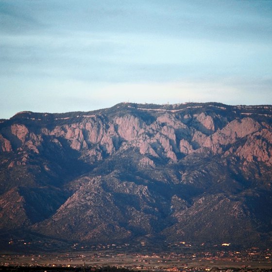The Sandia Mountains flank Albuquerque's east end, creating a beautiful vista.