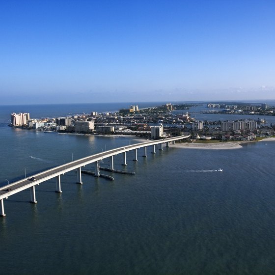 Clearwater Beach is one of many beaches in the Tampa area.