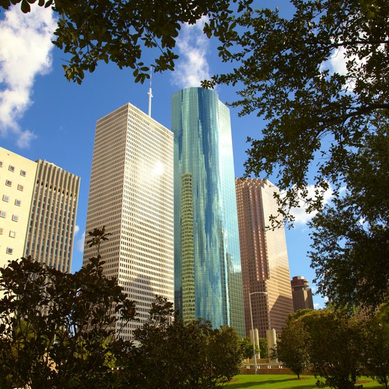 City parks help preserve green space in downtown Houston.