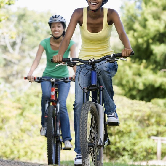 Teens can explore the small town by bike.