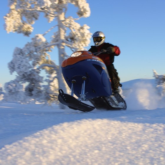 Enjoy Wausau's winter landscape on a snowmobile.