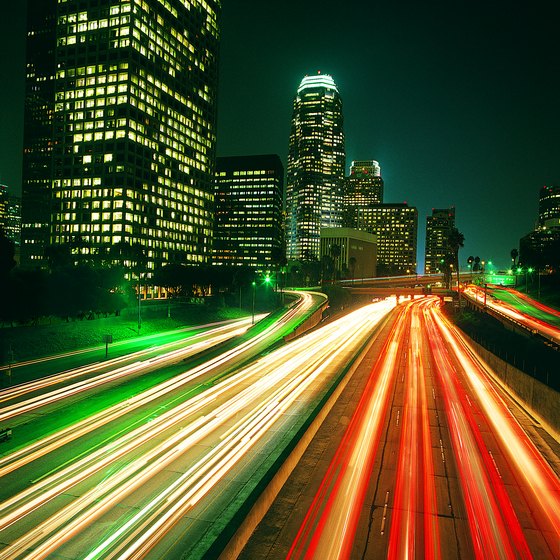 Nighttime bus tours of Los Angeles are one option.