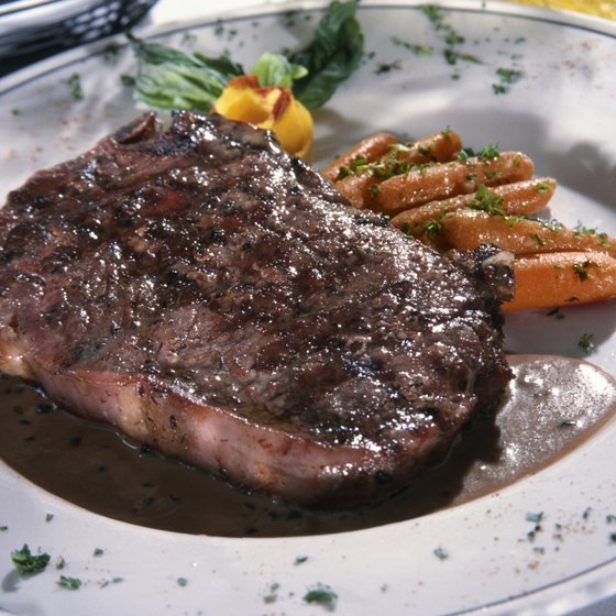 Enjoy a steak dinner along West End Avenue in Nashville.