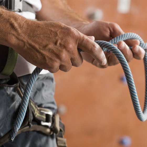 Check climbing equipment for any defects or damage before going for a climb.