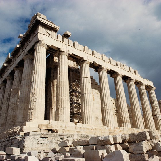 The Parthenon was built in honor of Athena, the goddess who gave Athens its name.