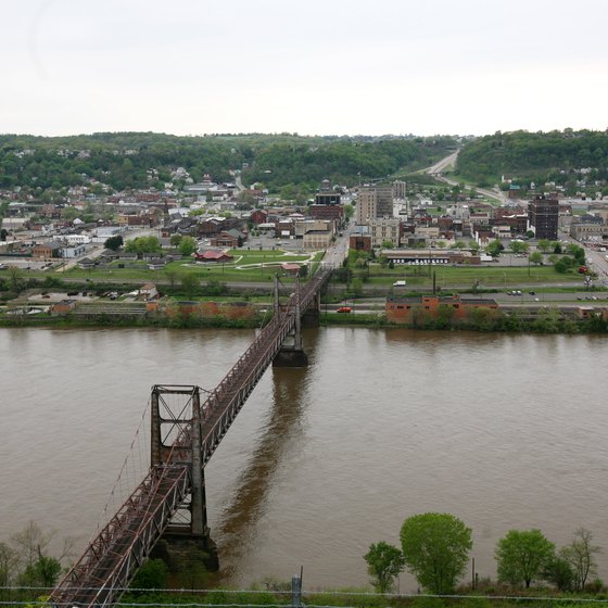 Steubenville sits on the bank of the Ohio River.
