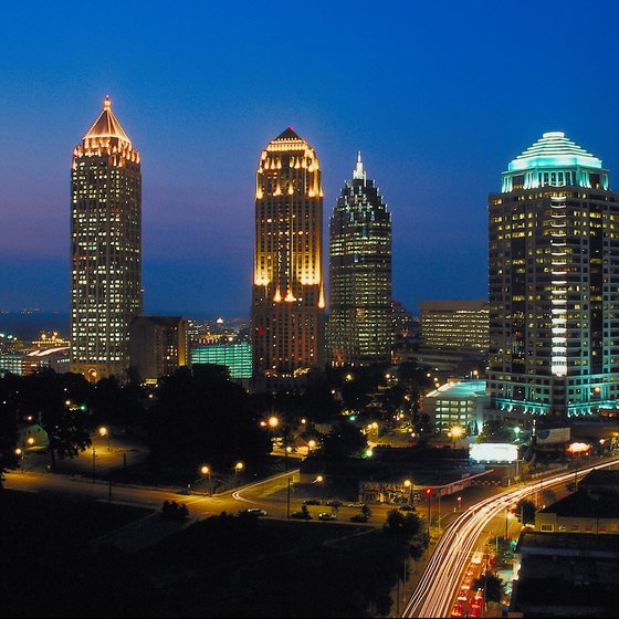 When the sun goes down Atlanta lights up.