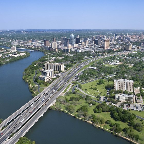 Numerous restaurants lie near the highways connecting Austin with Houston.