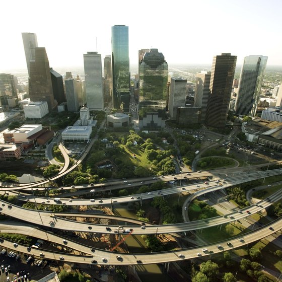 Houston is a thriving Texas metropolis.