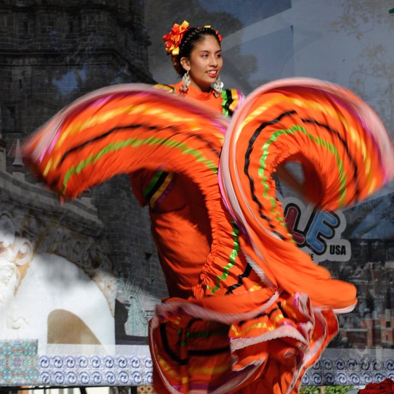 Mexican culture, such as ballet folklorico, is often on display in L.A.