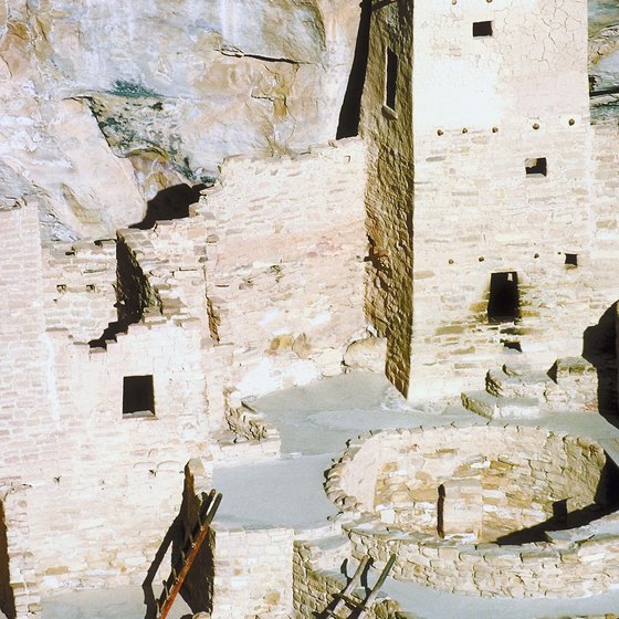 Mesa Verde National Park preserves the home of the Pueblo people.