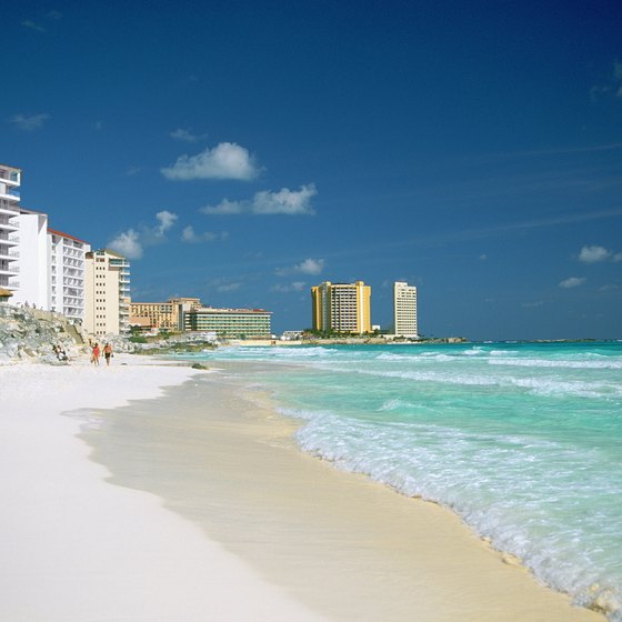 Many of Cancun's beaches offer wide expanses of sand.