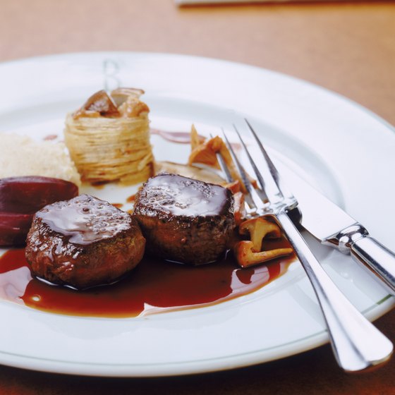 Visitors to Nottingham can feast on filet mignon or ribs at local steakhouses.