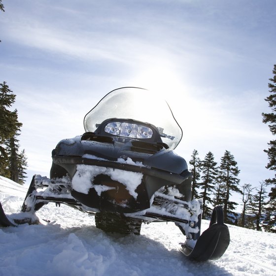 Explore miles of trail atop Grand Mesa by snowmobile.