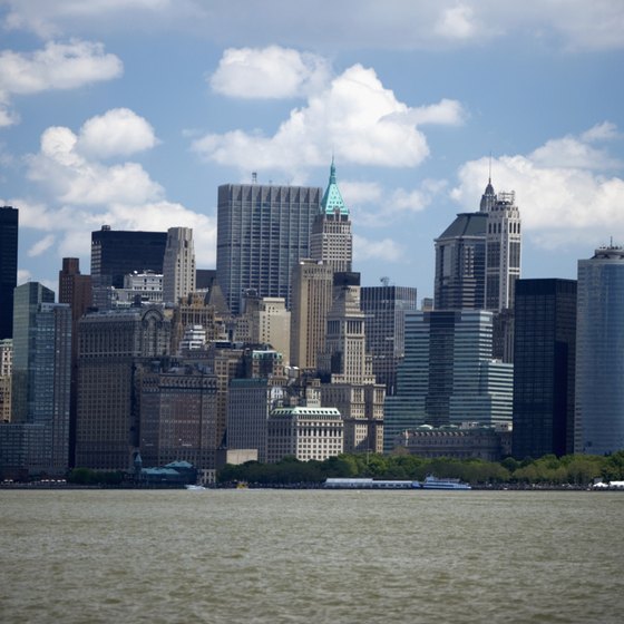 The Hudson River separates Hoboken from New York City.