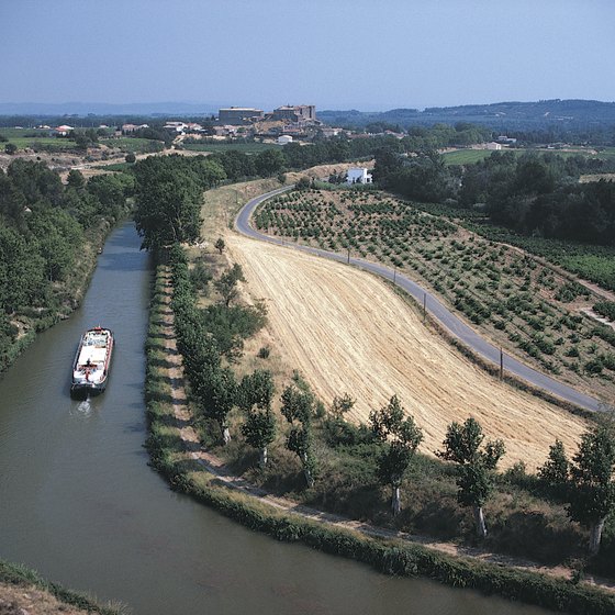 France's Canal du Midi is just one of many navigable waterways.