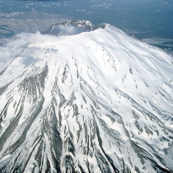 In winter, climbers strap crampons on their feet to reach the Mount St. Helens summit.