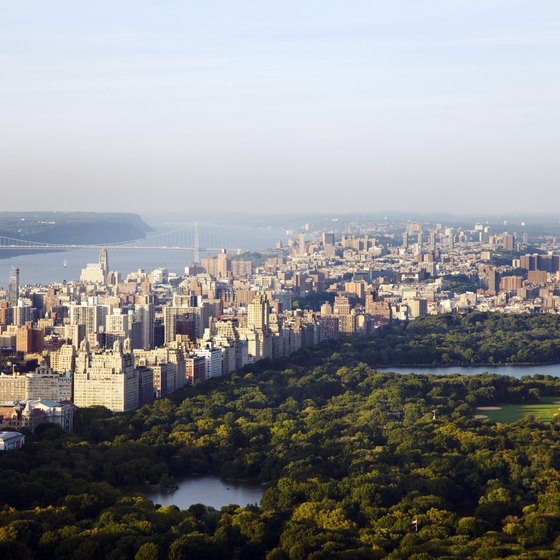 New York City offers romantic activities, including a walk through Central Park.