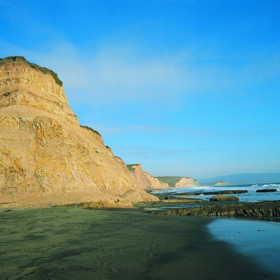 Parents can take their kids to Drakes Beach in Marin County, California.
