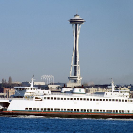 The Space Needle is a tourist attraction in Seattle, Washington.